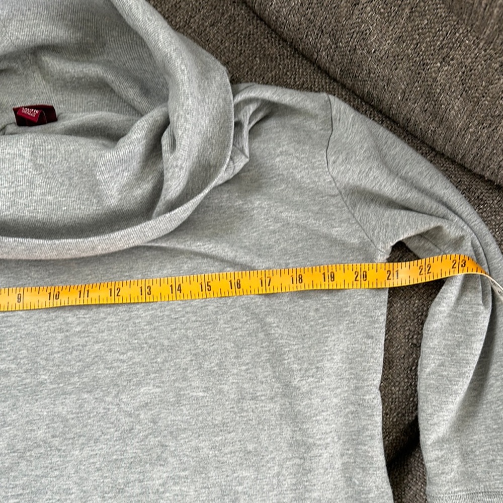 Merona Women’s Gray Cowl Neck Sweatshirt XXL - Picture 3 of 6